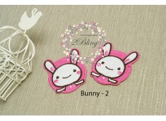Bunny appliques patch -2, (5.5 x 6.5 cm), Pack of 2